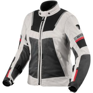 Chaqueta de moto para mujer Revit Tornado 4 H2O gris-negro