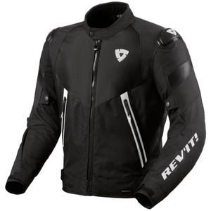 Chaqueta de moto Revit Control H2O negra y blanca