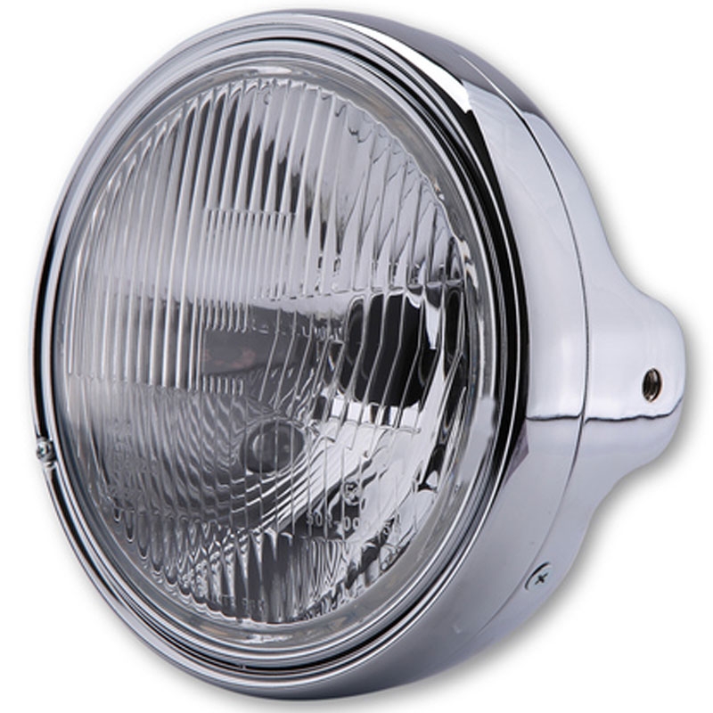 Faro delantero Highsider Smart LTD 7 con cristal grabado, cromado