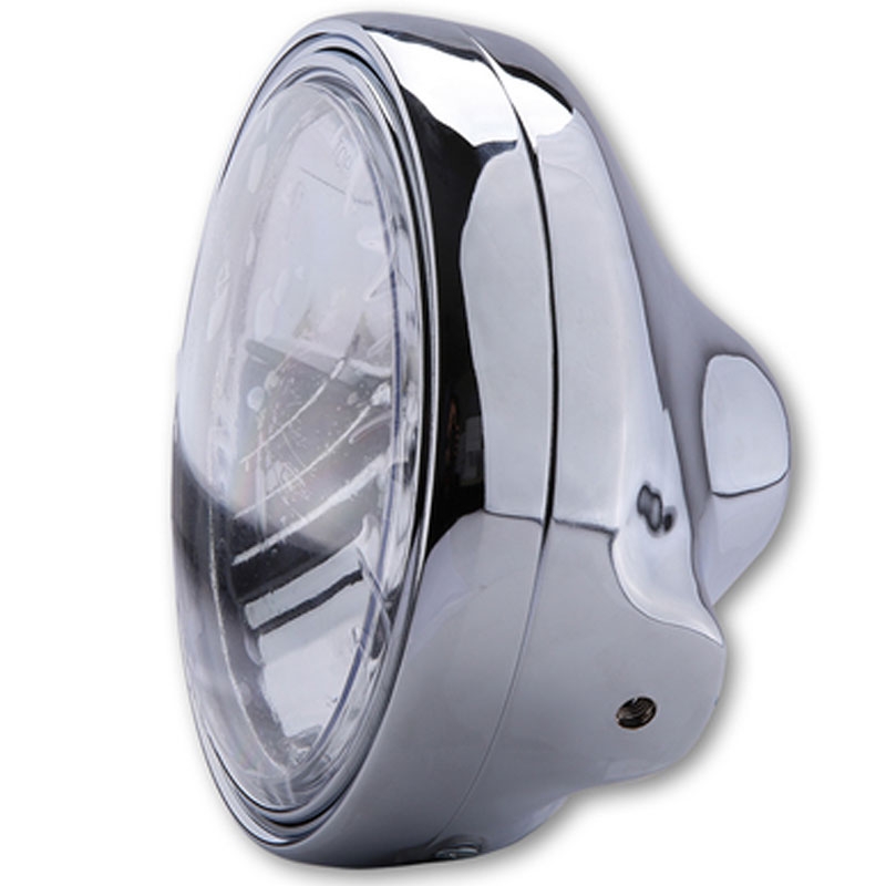 Faro delantero Highsider Smart LTD 7 con cristal transparente, cromado