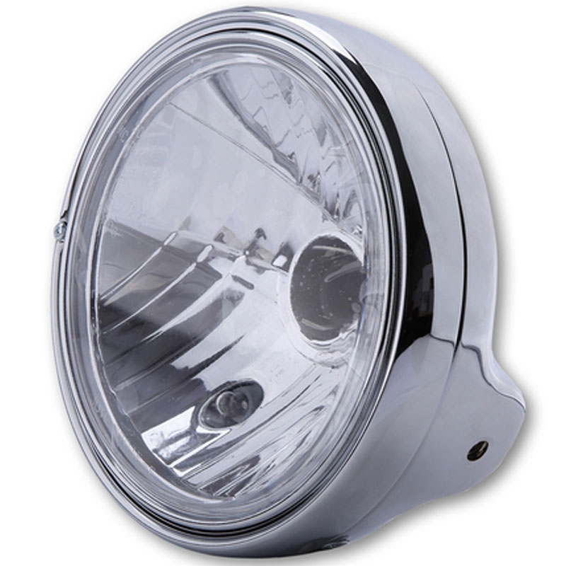 Faro delantero Highsider Smart LTD 7 con cristal transparente, cromado