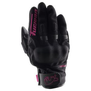 Guantes de moto para mujer Furygan Jet Lady D3O® Evo en negro y rosa