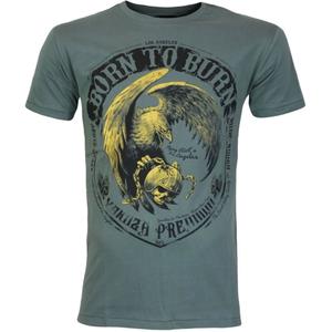 Camiseta verde oliva Yakuza Premium Born To Burn Flying Riots Los Ángeles