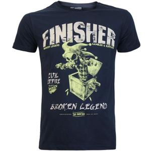 Camiseta Yakuza Premium Broken Legend - Finisher azul oscuro