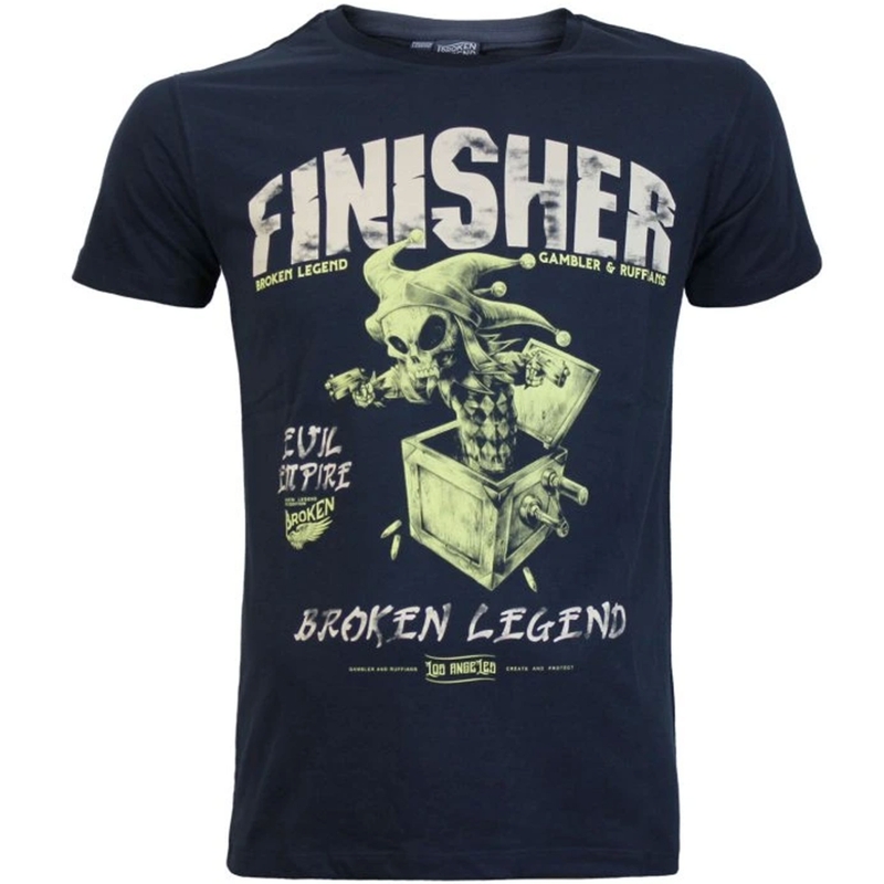 Camiseta Yakuza Premium Broken Legend - Finisher azul oscuro