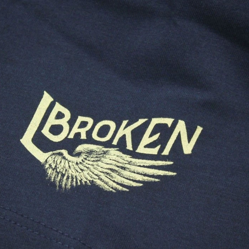Camiseta Yakuza Premium Broken Legend - Finisher azul oscuro