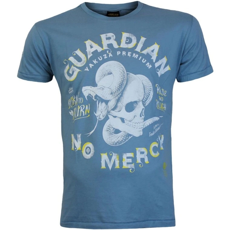 Camiseta azul Yakuza Premium Guardian No Mercy