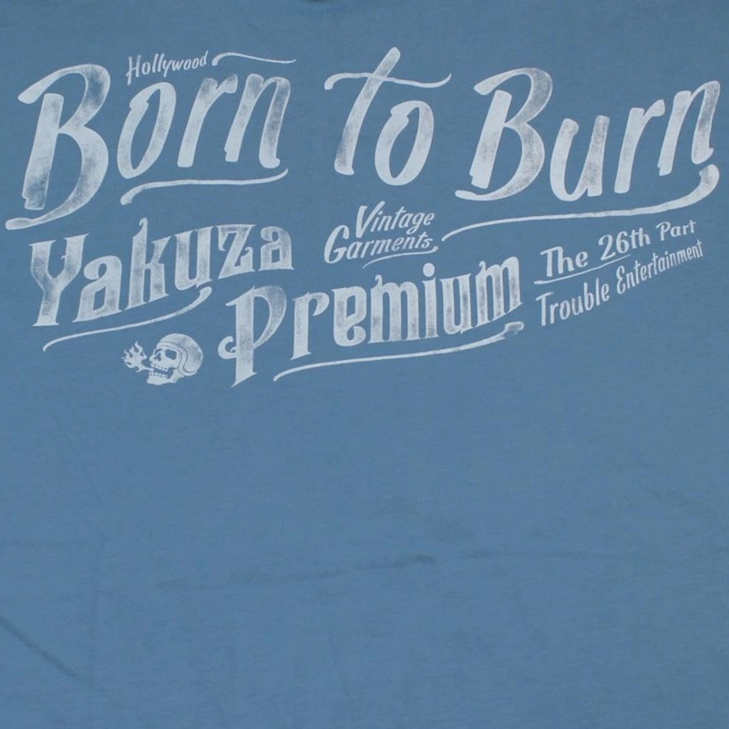 Camiseta azul Yakuza Premium Guardian No Mercy
