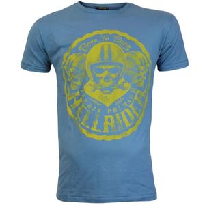 Camiseta azul de espadachín premium de Yakuza