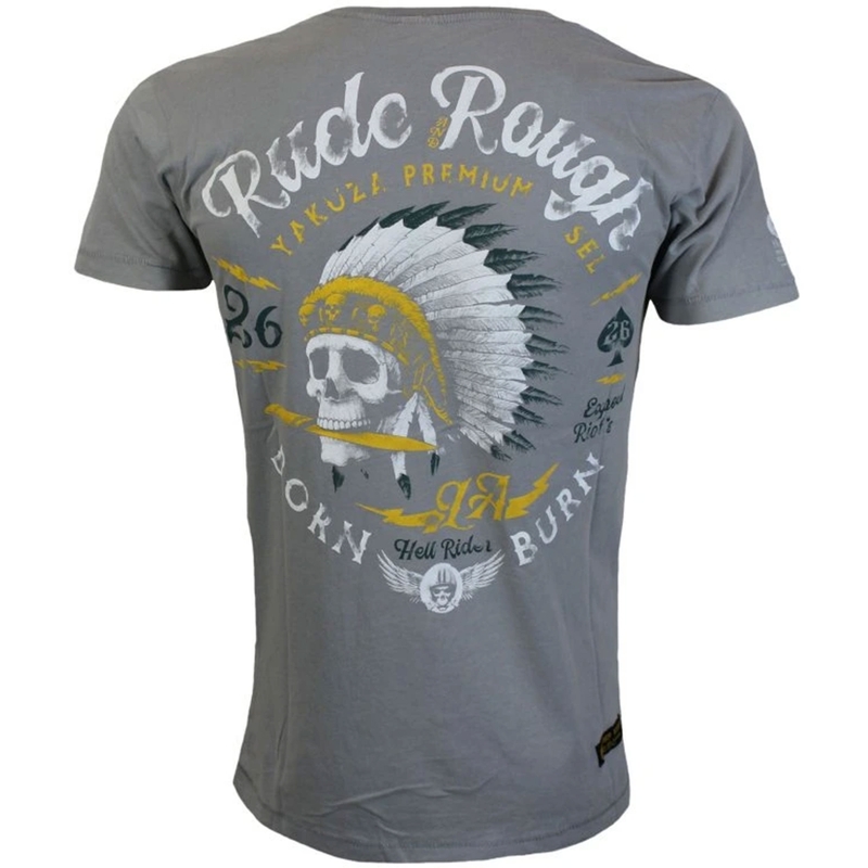 Camiseta Yakuza Premium Rude and Rough - Gris Los Ángeles