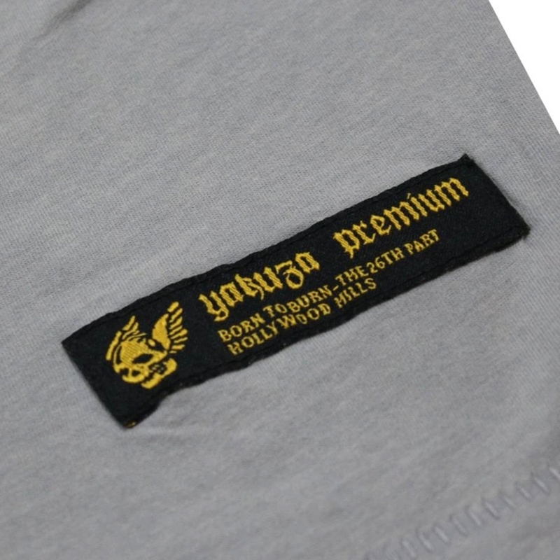 Camiseta Yakuza Premium Rude and Rough - Gris Los Ángeles