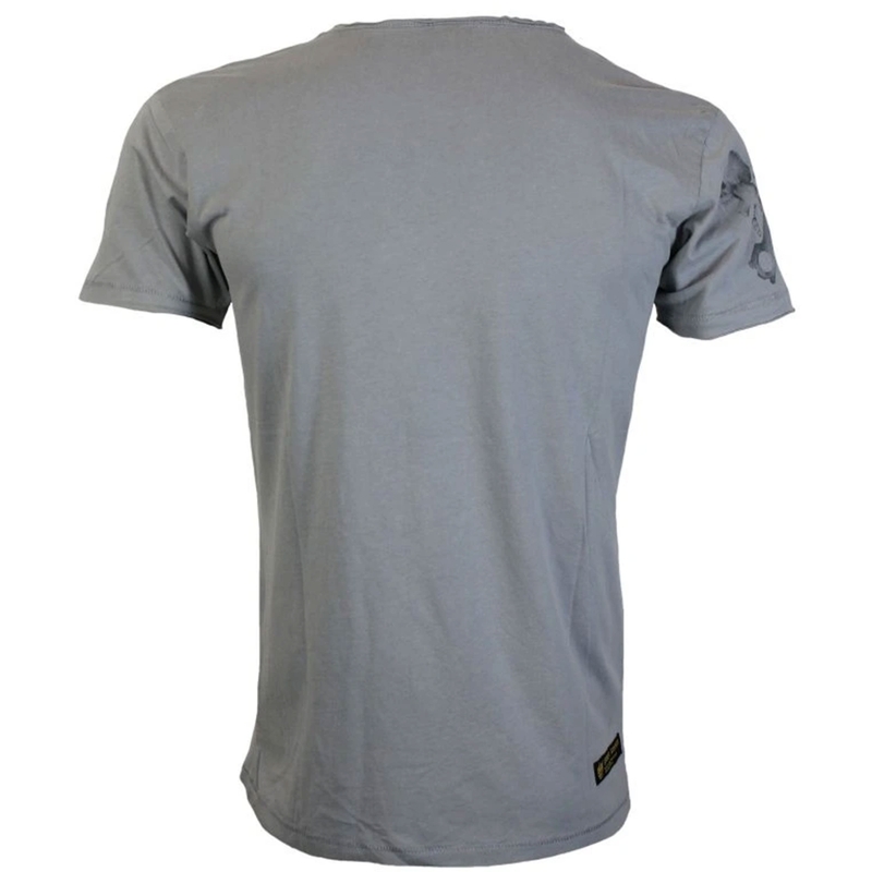 Camiseta Yakuza Premium Rude and Rough Born to Burn - Gris Los Ángeles