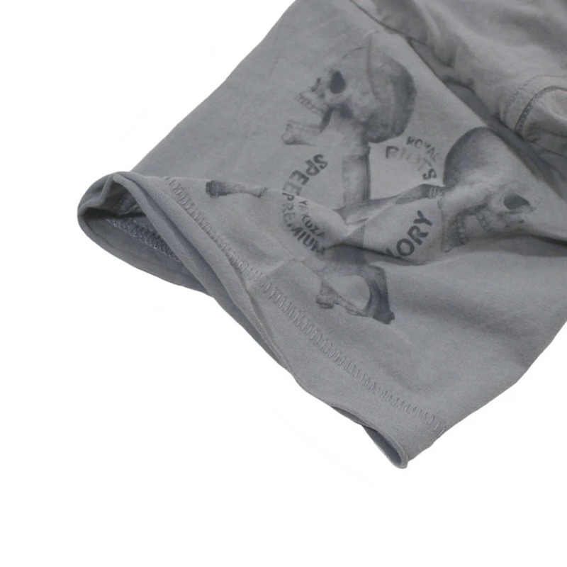 Camiseta Yakuza Premium Rude and Rough Born to Burn - Gris Los Ángeles