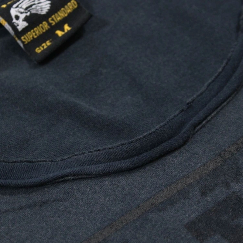 Camiseta Yakuza Premium Rude and Rough Born to Burn - Azul Los Ángeles