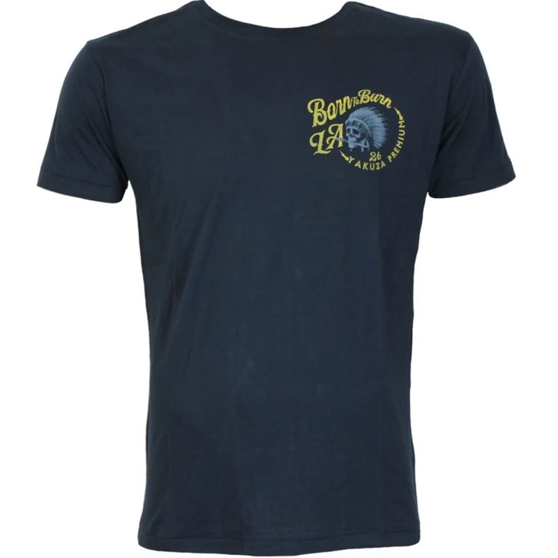 Camiseta Yakuza Premium Rude and Rough - Azul oscuro de Los Ángeles