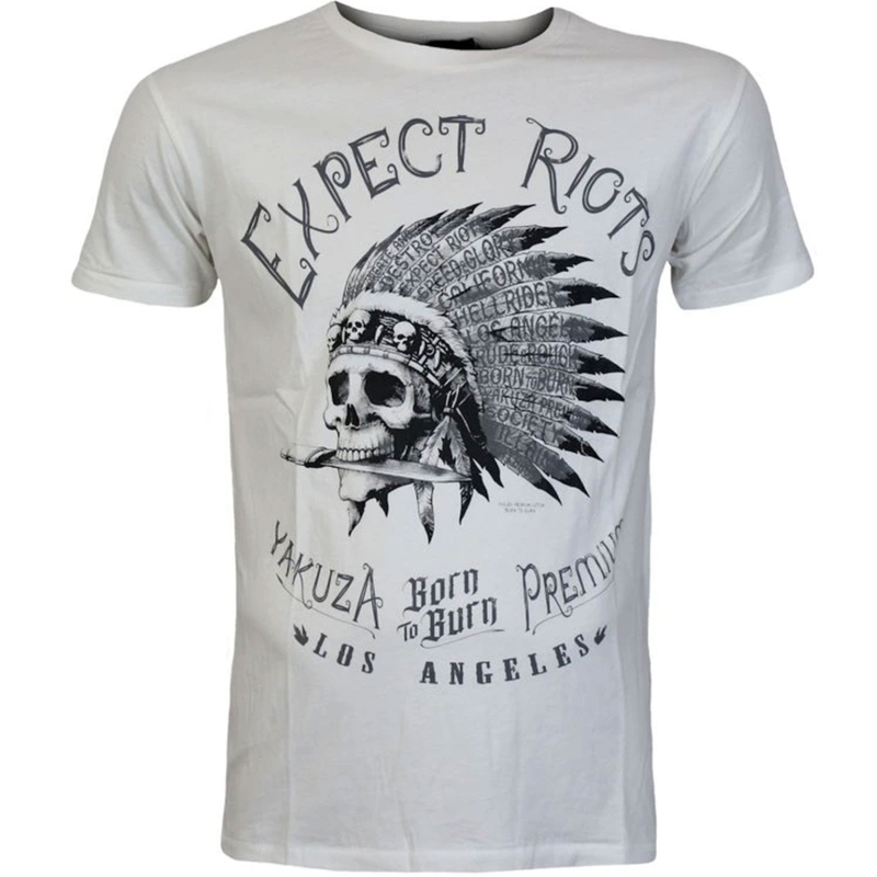 Camiseta Yakuza Premium Expect Riots - Los Ángeles blanca