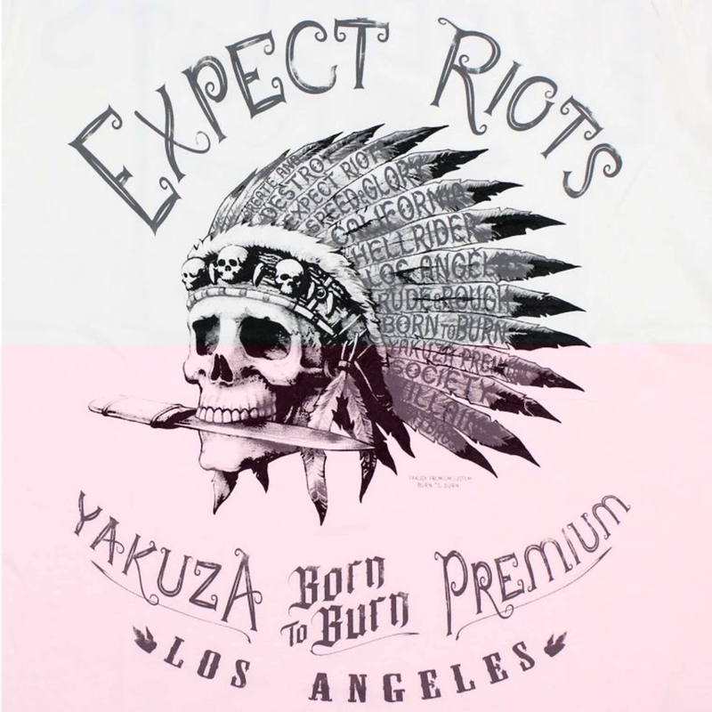 Camiseta Yakuza Premium Expect Riots - Los Ángeles blanca