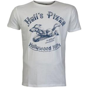 Camiseta Yakuza Premium Hells Pizza - Blanco Los Ángeles