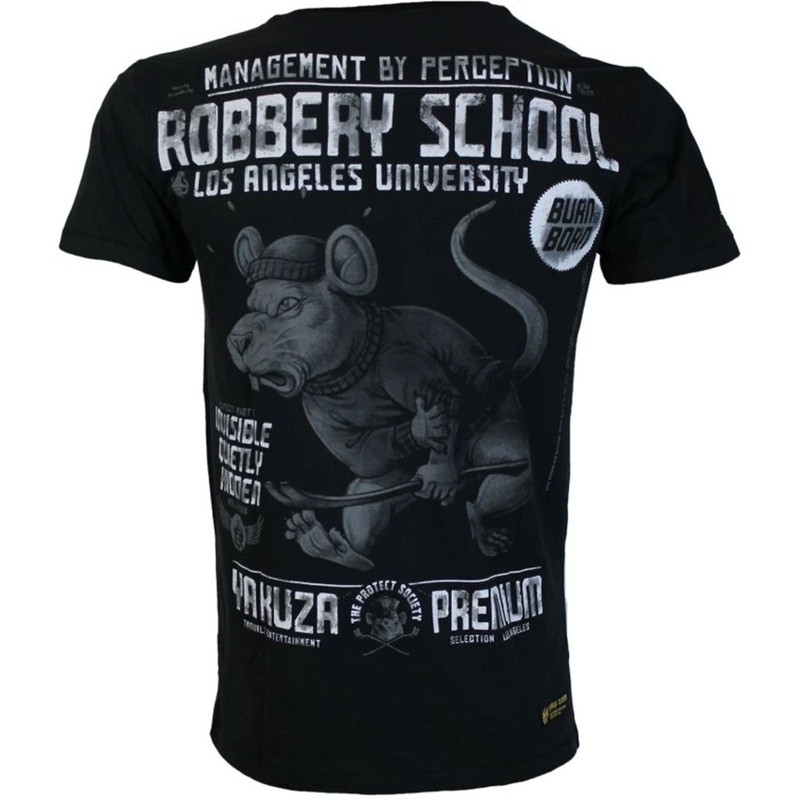 Camiseta Yakuza Premium Robbery School - Los Ángeles, negra