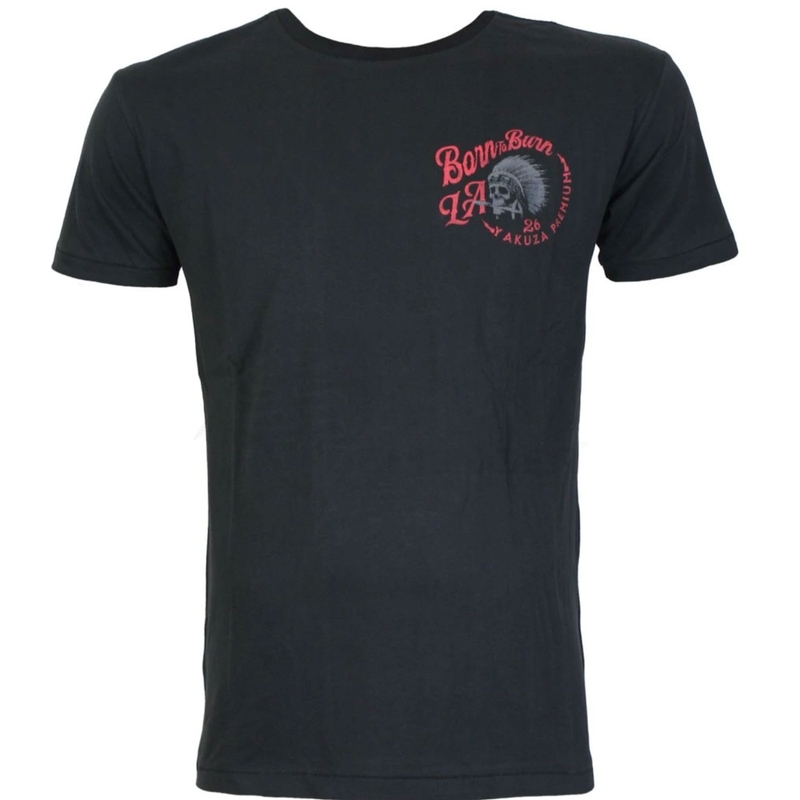 Camiseta Yakuza Premium Rude and Rough - Los Ángeles negra