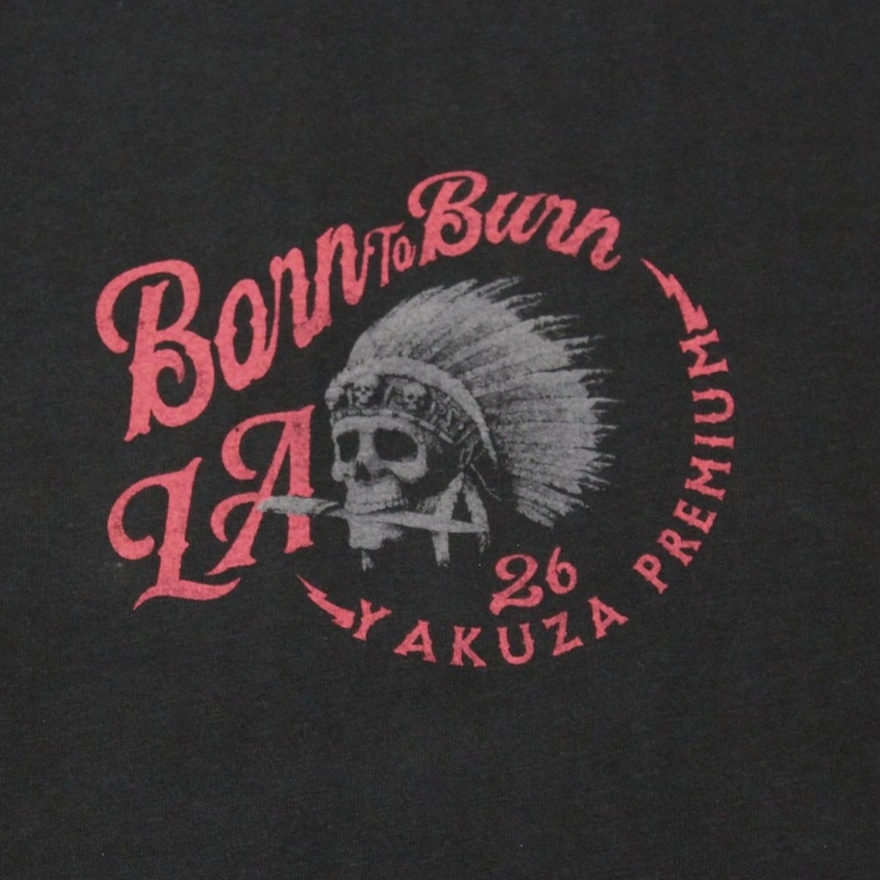 Camiseta Yakuza Premium Rude and Rough - Los Ángeles negra