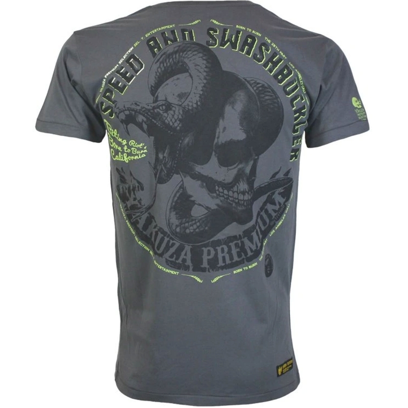 Camiseta Yakuza Premium Speed and Swashbuckler gris oscuro
