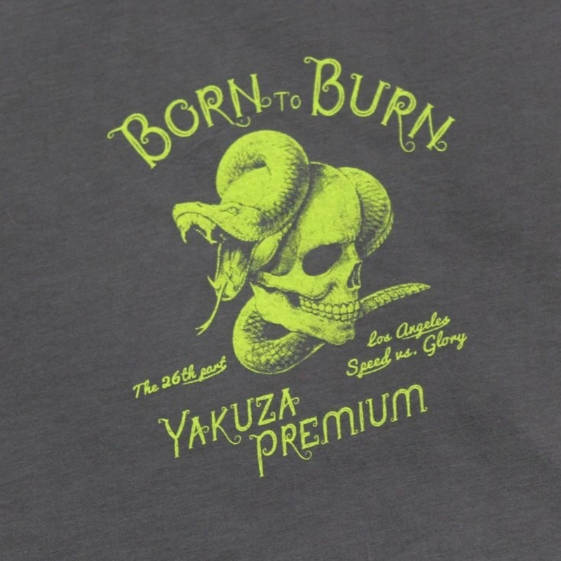 Camiseta Yakuza Premium Speed and Swashbuckler gris oscuro