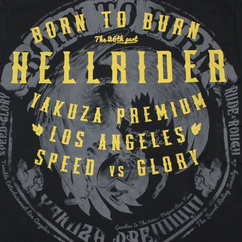 Camiseta Yakuza Premium Hellrider negra
