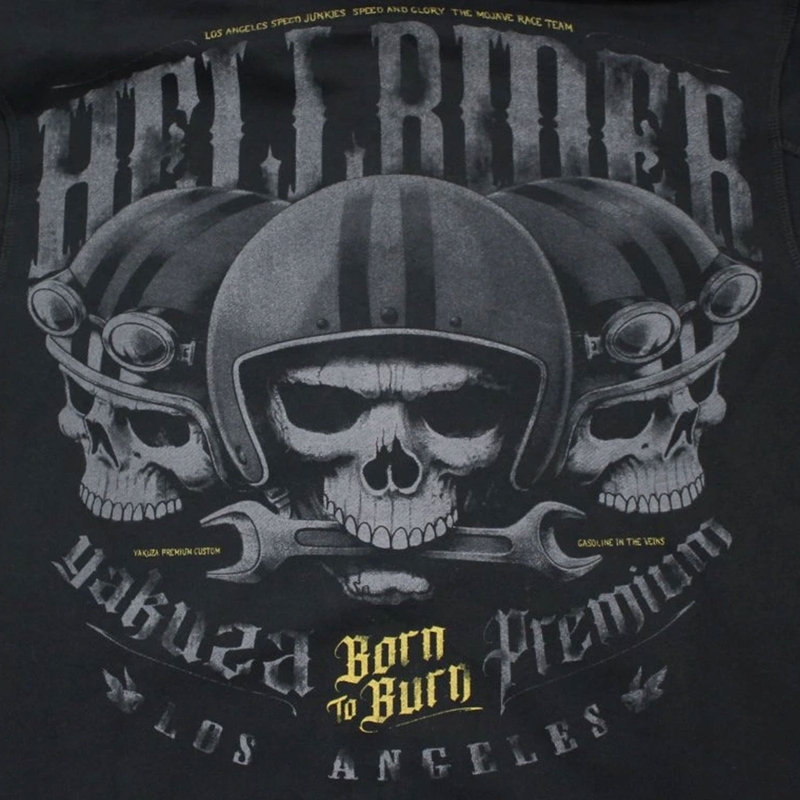 Sudadera con capucha Yakuza Premium Hell Rider negra