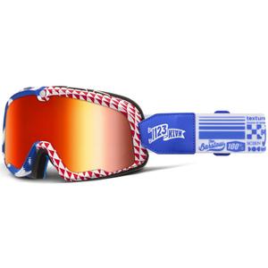 Gafas de motocross 100% Barstow Artist con lente roja
