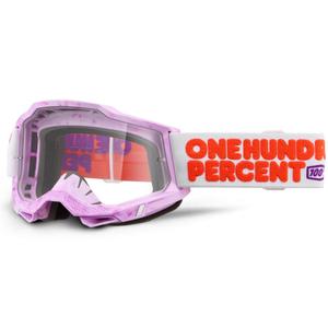 Gafas de motocross 100% Accuri 2 Hundreds con plexiglás transparente