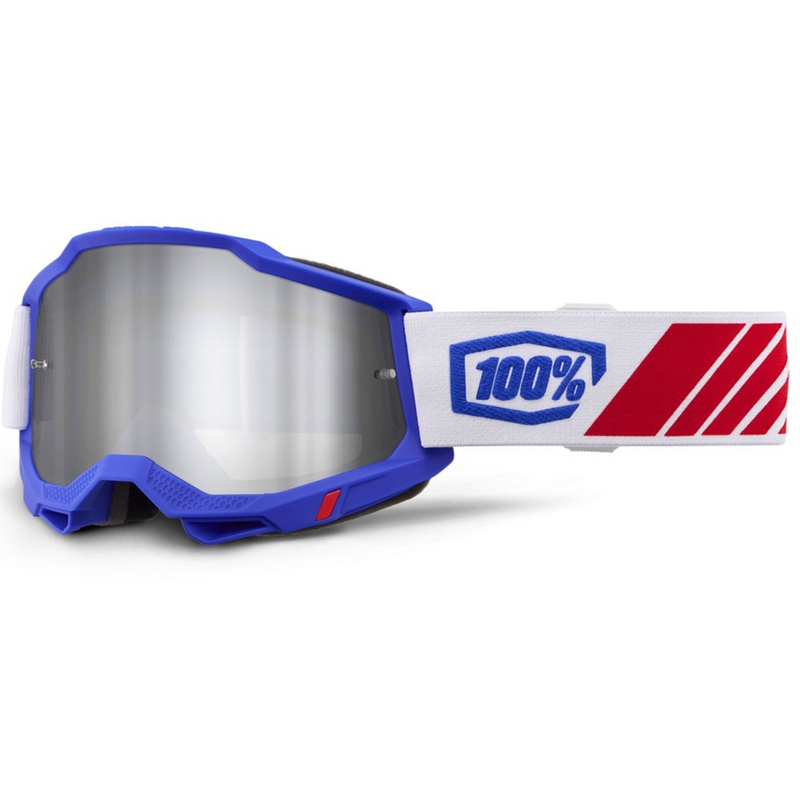 Gafas de motocross 100% Accuri 2 Kolby con plexiglás plateado