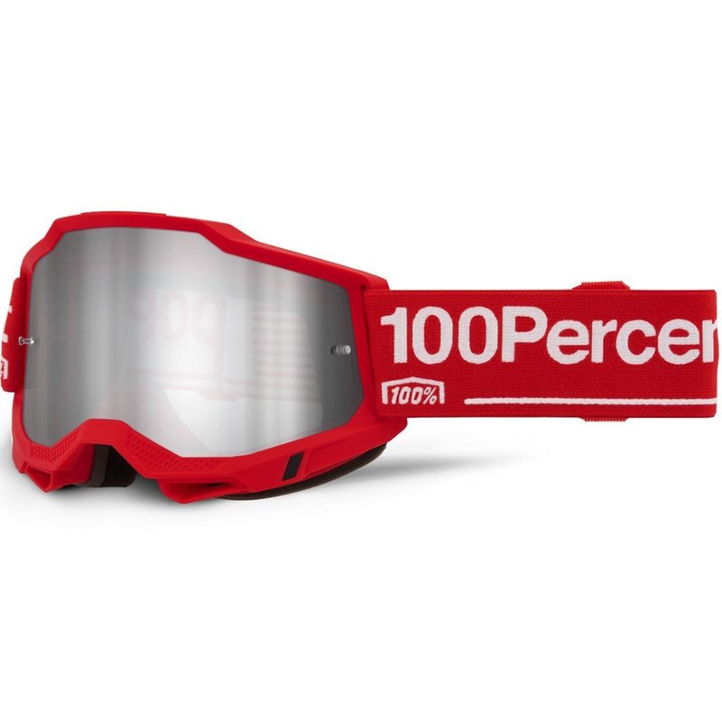 Gafas de motocross 100% Accuri 2 Wolg con plexiglás plateado