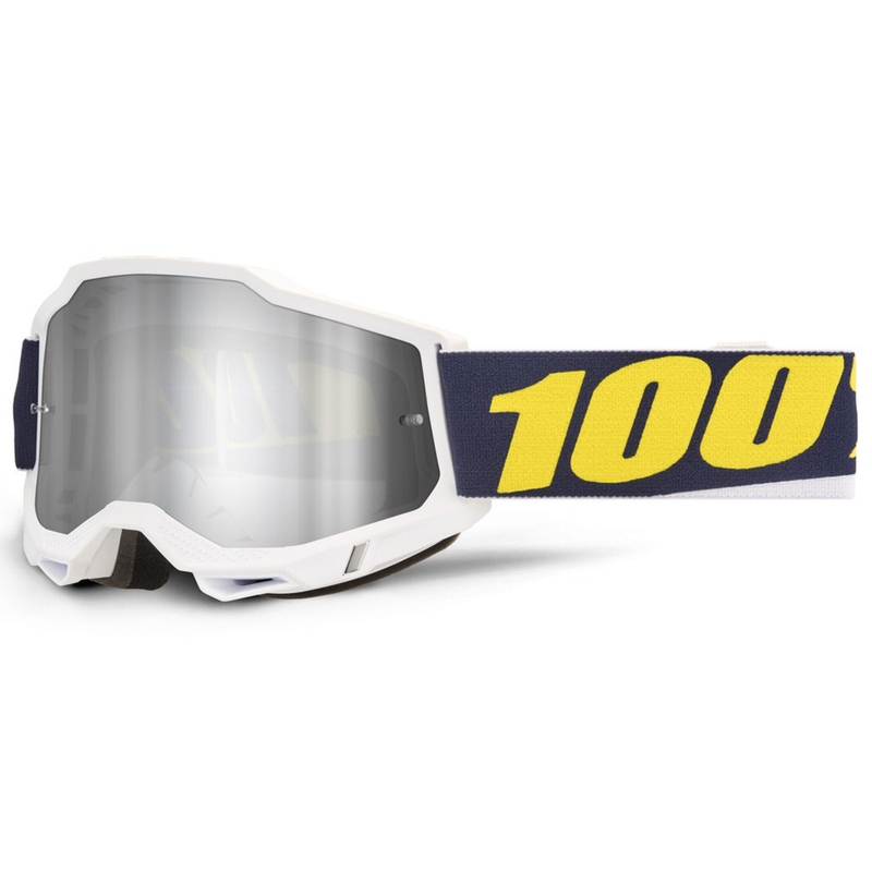 Gafas de motocross 100% Accuri 2 Torc con plexiglás plateado