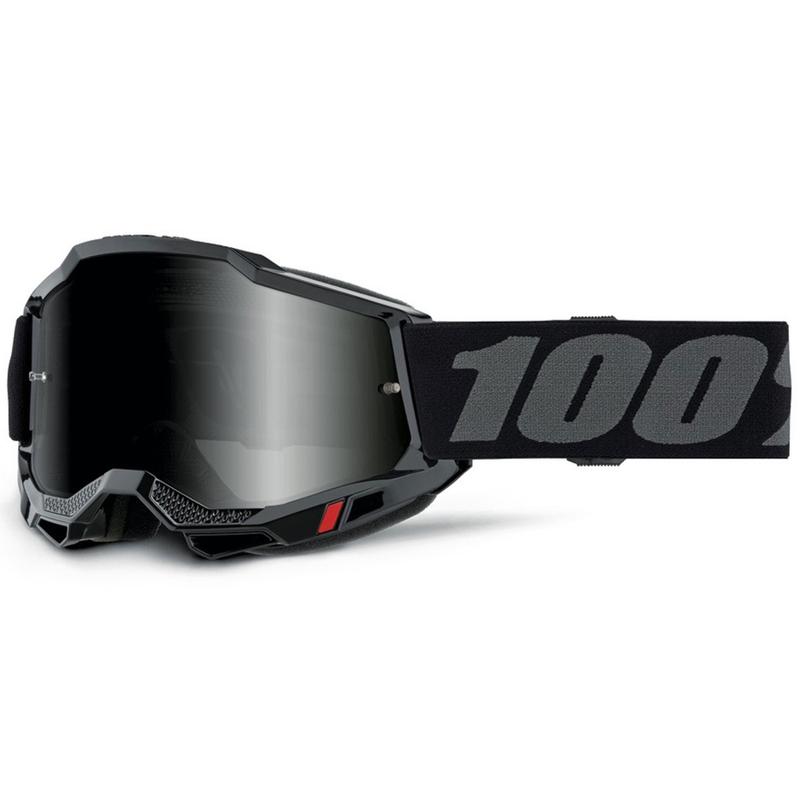 Gafas de motocross 100% Accuri 2 Sand negro con plexiglás ahumado