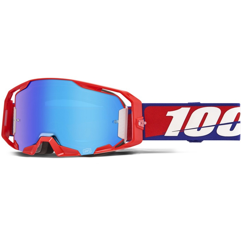 100% ARmatic Las mejores gafas de motocross con plexiglás azul