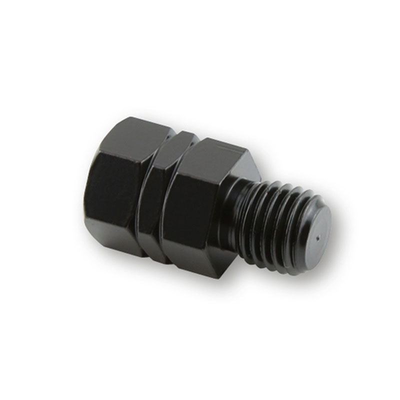 Adaptador para espejo inteligente Highsider de rosca izquierda M10 a rosca derecha M10 negro