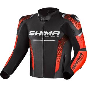 Chaqueta de moto Shima STR 2.0 rojo fluo