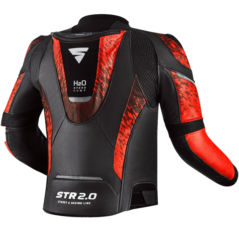 Chaqueta de moto Shima STR 2.0 rojo fluo