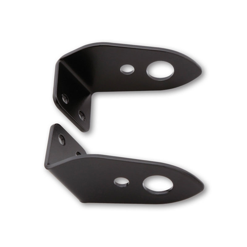 Soporte de intermitentes Highsider Pro original para matrícula de motocicleta Honda, color negro
