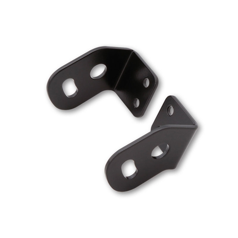 Soporte de intermitentes Highsider Pro original para matrícula de motocicleta Triumph 15, negro