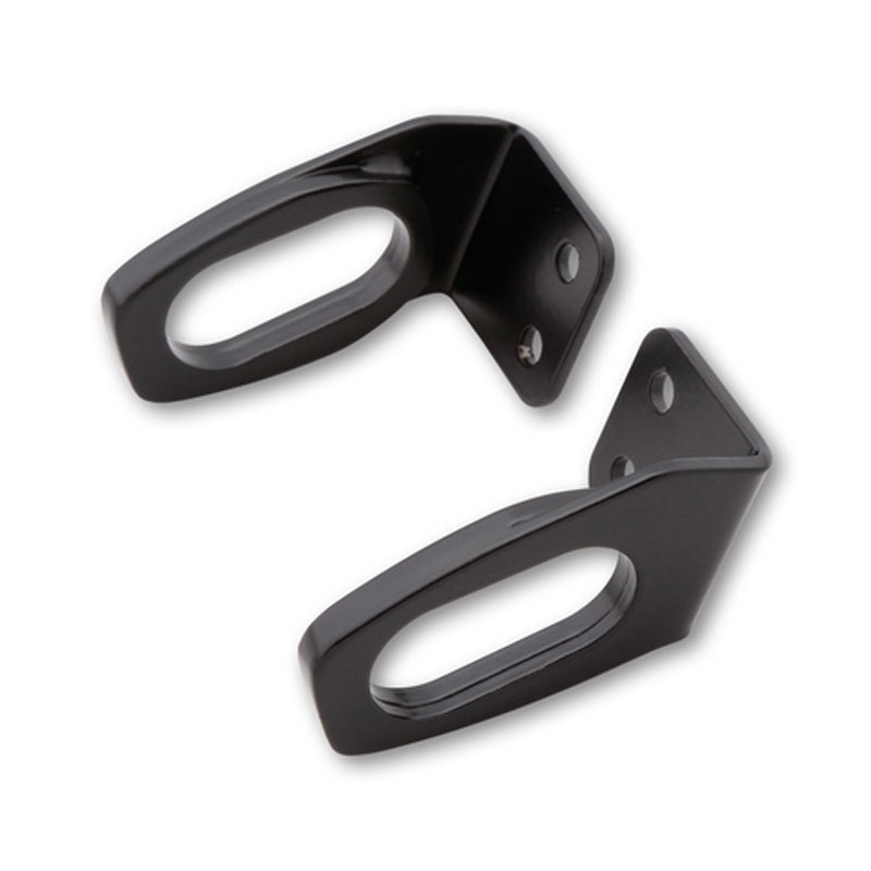 Soporte de intermitentes LED original Highsider Pro para matrícula de motocicleta Honda, color negro