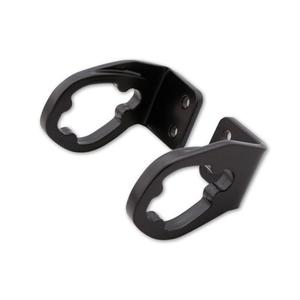 Soporte de intermitentes LED original Highsider Pro para matrícula de moto Ducati, color negro