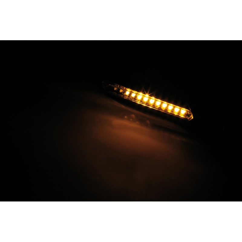 Intermitentes LED para motocicleta Highsider Smart Run negros
