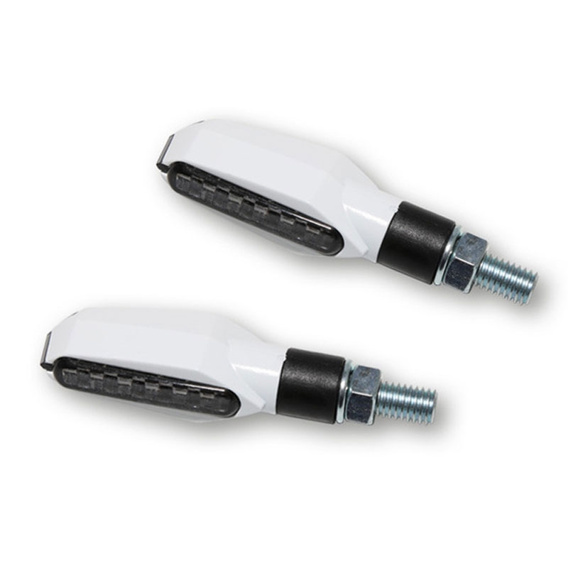 Intermitentes LED para motocicleta Highsider Smart Multiface blancos