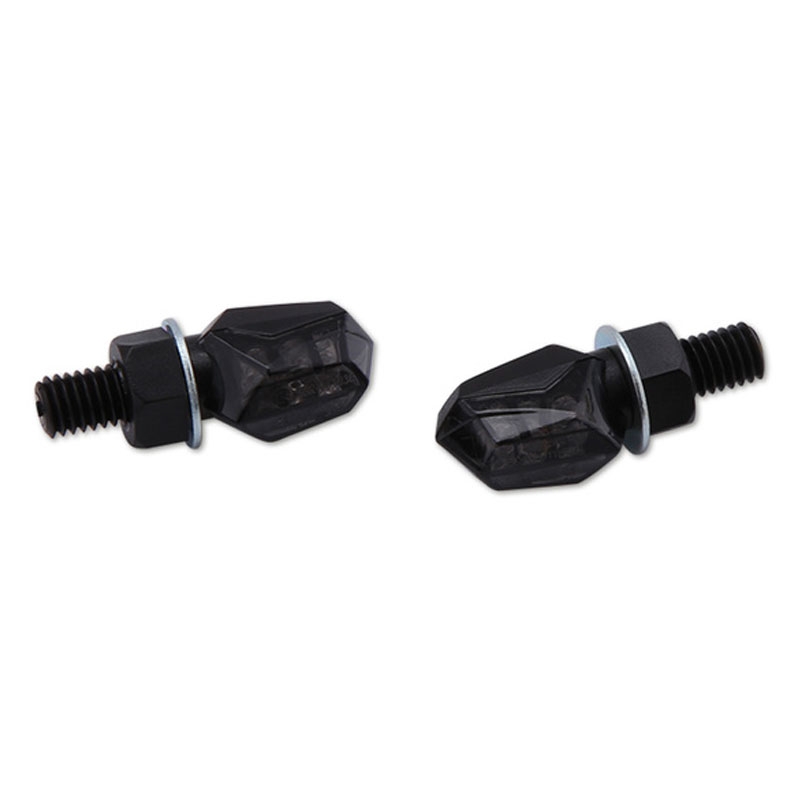 Intermitentes LED Highsider Smart Tiny para motocicleta, color negro