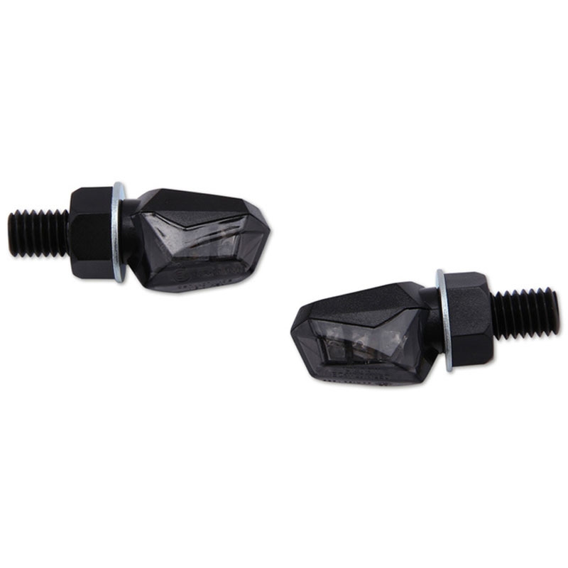 Intermitentes LED Highsider Smart Tiny para motocicleta, color negro
