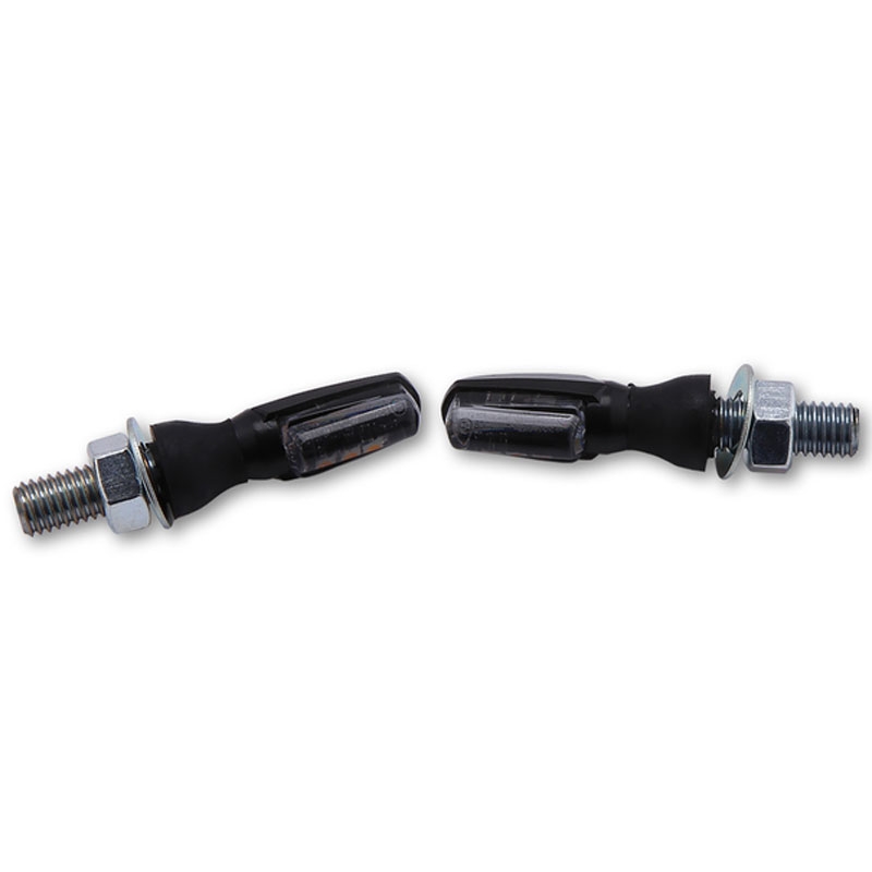 Intermitentes para moto Highsider Smart SPARK LED negros con cristal ahumado