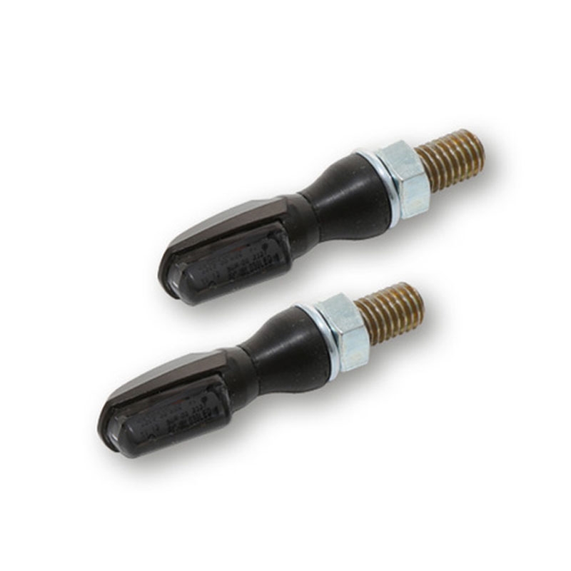 Intermitentes para moto Highsider Smart SPARK LED negros con cristal ahumado