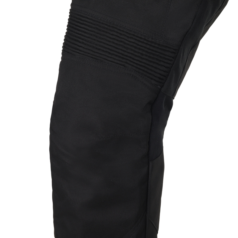 Pantalones cortos de moto RSA EXO 2 en negro, gris y amarillo fluorescente